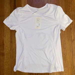 Fabletics white fitted top